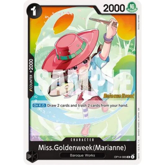 Miss.Goldenweek(Marianne) (OP14-085) - The Azure Sea's Seven Release Event Cards