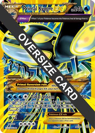 Primal Kyogre EX - 96/98/98  - Holofoil Jumbo Cards - Promo