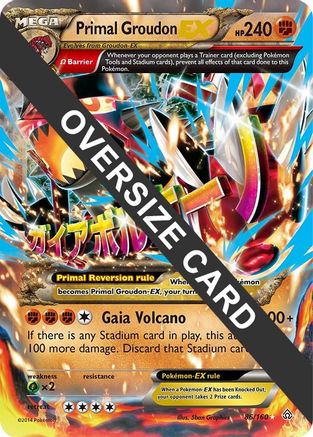 Primal Groudon EX - 86/160/160  - Holofoil Jumbo Cards - Promo