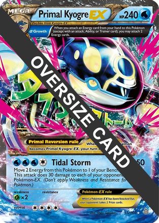 Primal Kyogre EX - 55/160/160  - Holofoil Jumbo Cards - Promo