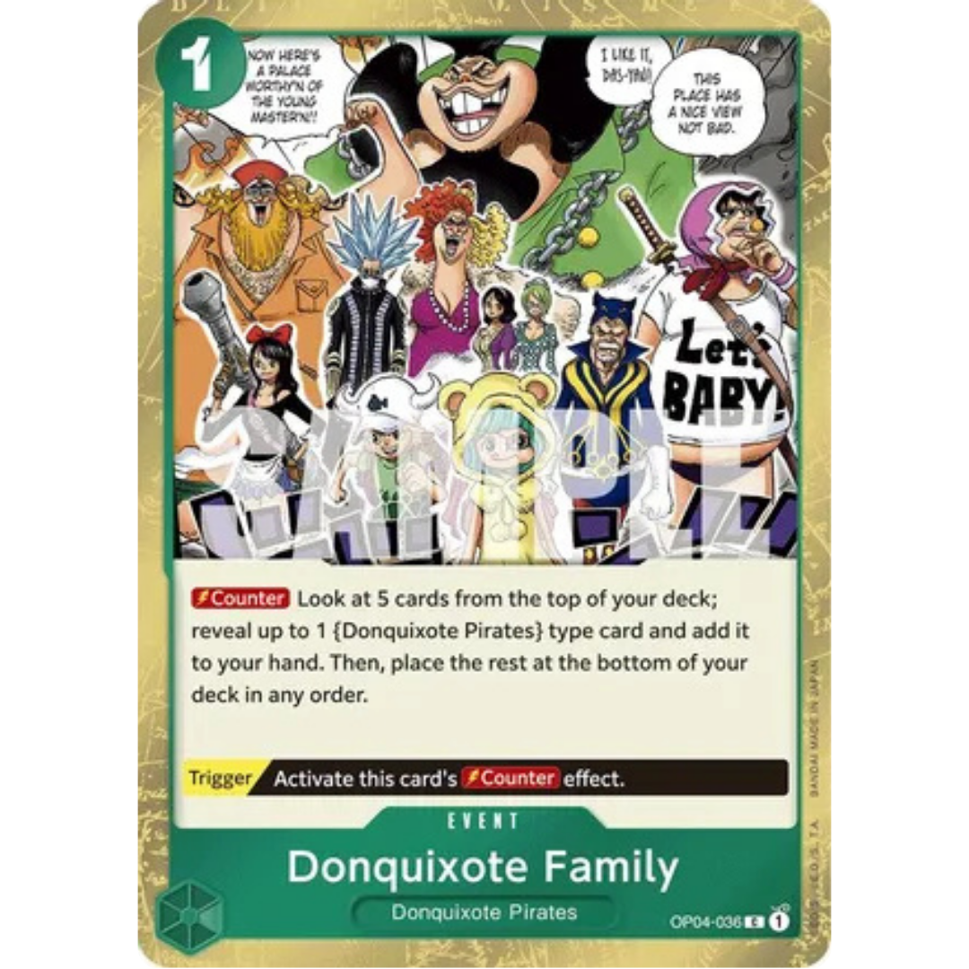 Donquixote Family (Jolly Roger Foil) (OP04-036) - Premium Booster -The Best- Foil
