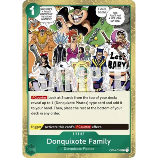 Donquixote Family (Jolly Roger Foil) (OP04-036) - Premium Booster -The Best- Foil