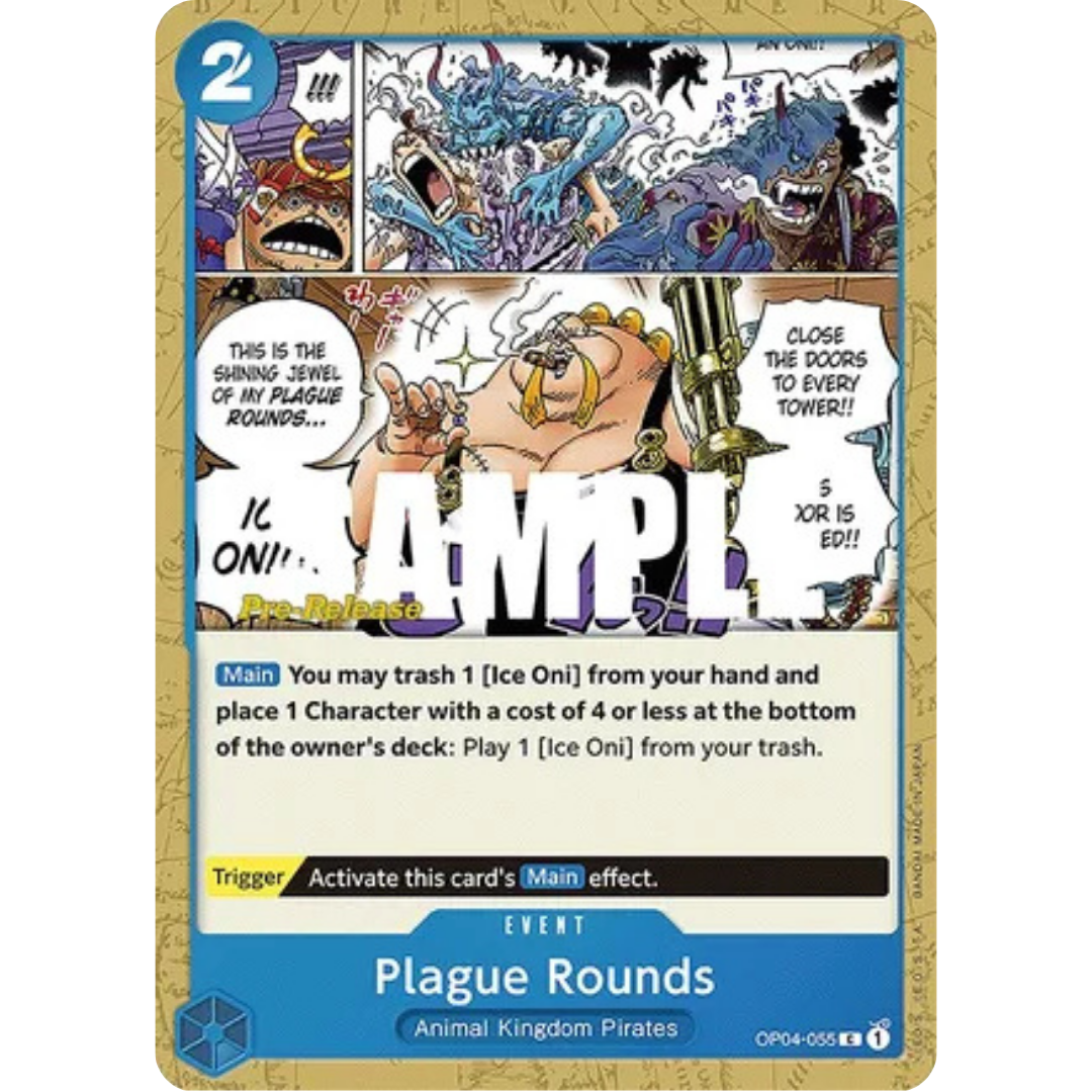 Plague Rounds (OP04-055) - Kingdoms of Intrigue Pre-Release Cards