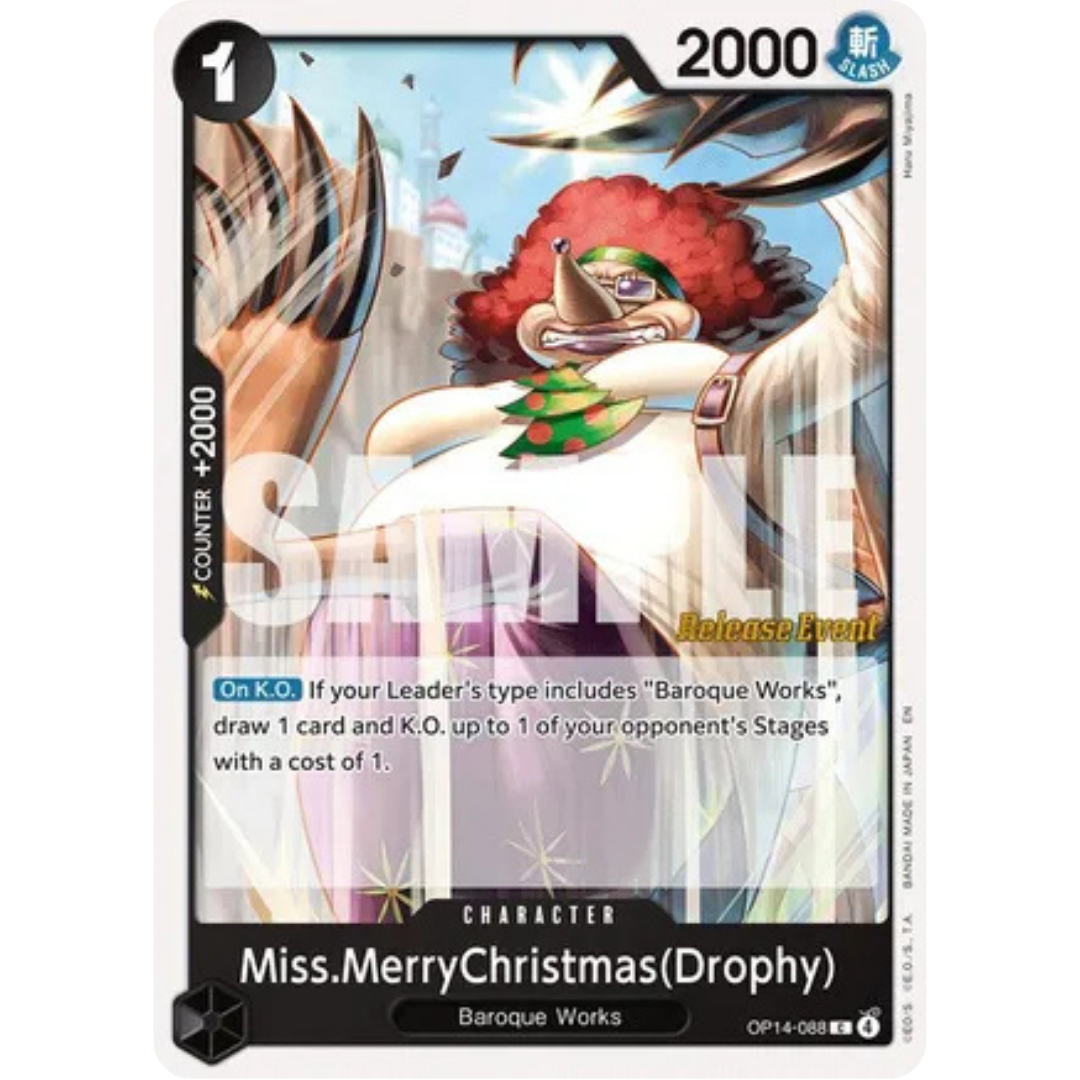 Miss.MerryChristmas(Drophy) (OP14-088) - The Azure Sea's Seven Release Event Cards