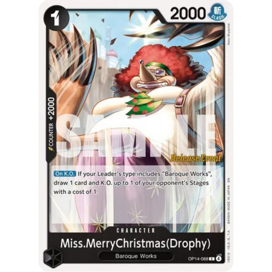 Miss.MerryChristmas(Drophy) (OP14-088) - The Azure Sea's Seven Release Event Cards