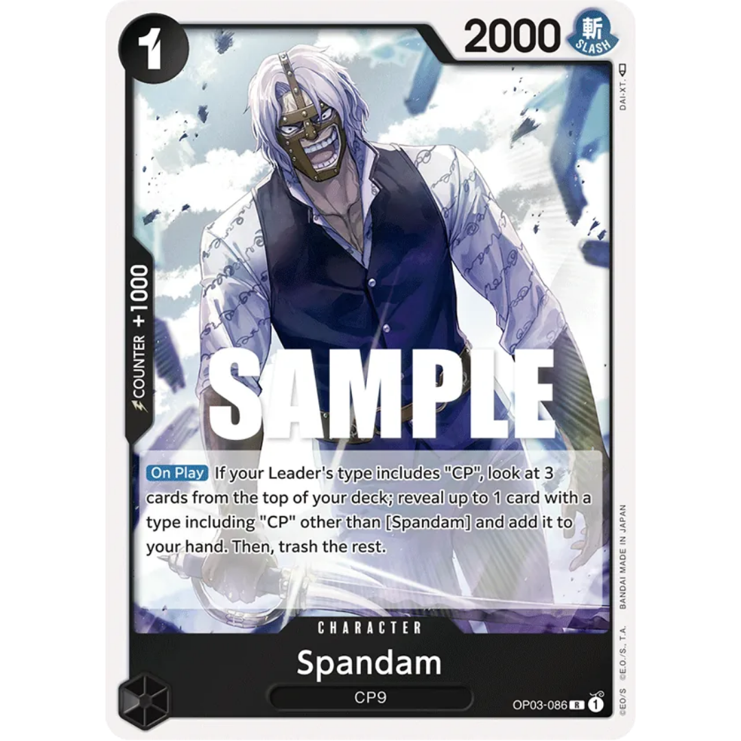 Spandam (OP03-086) - Pillars of Strength Foil