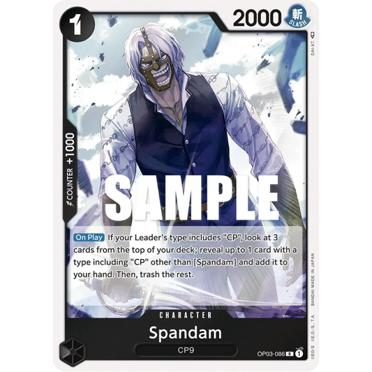 Spandam (OP03-086) - Pillars of Strength Foil