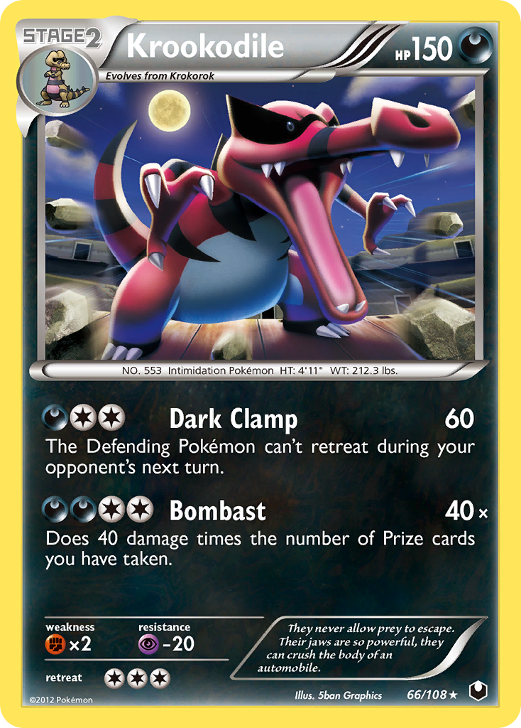 Krookodile  - Holofoil Dark Explorers - Holo Rare