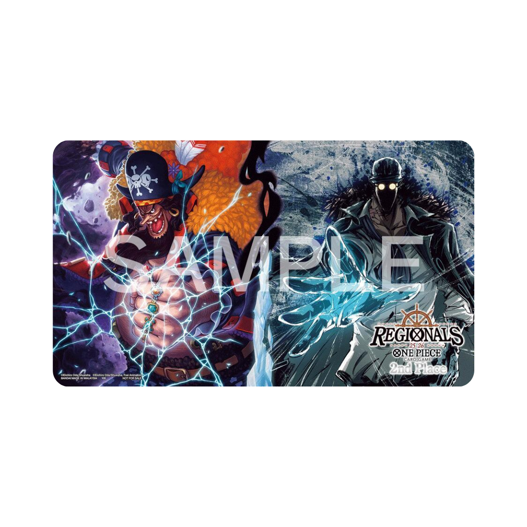 One Piece Official Playmat - Blackbeard & Kuzan (Regionals 2nd Place 2025/26)
