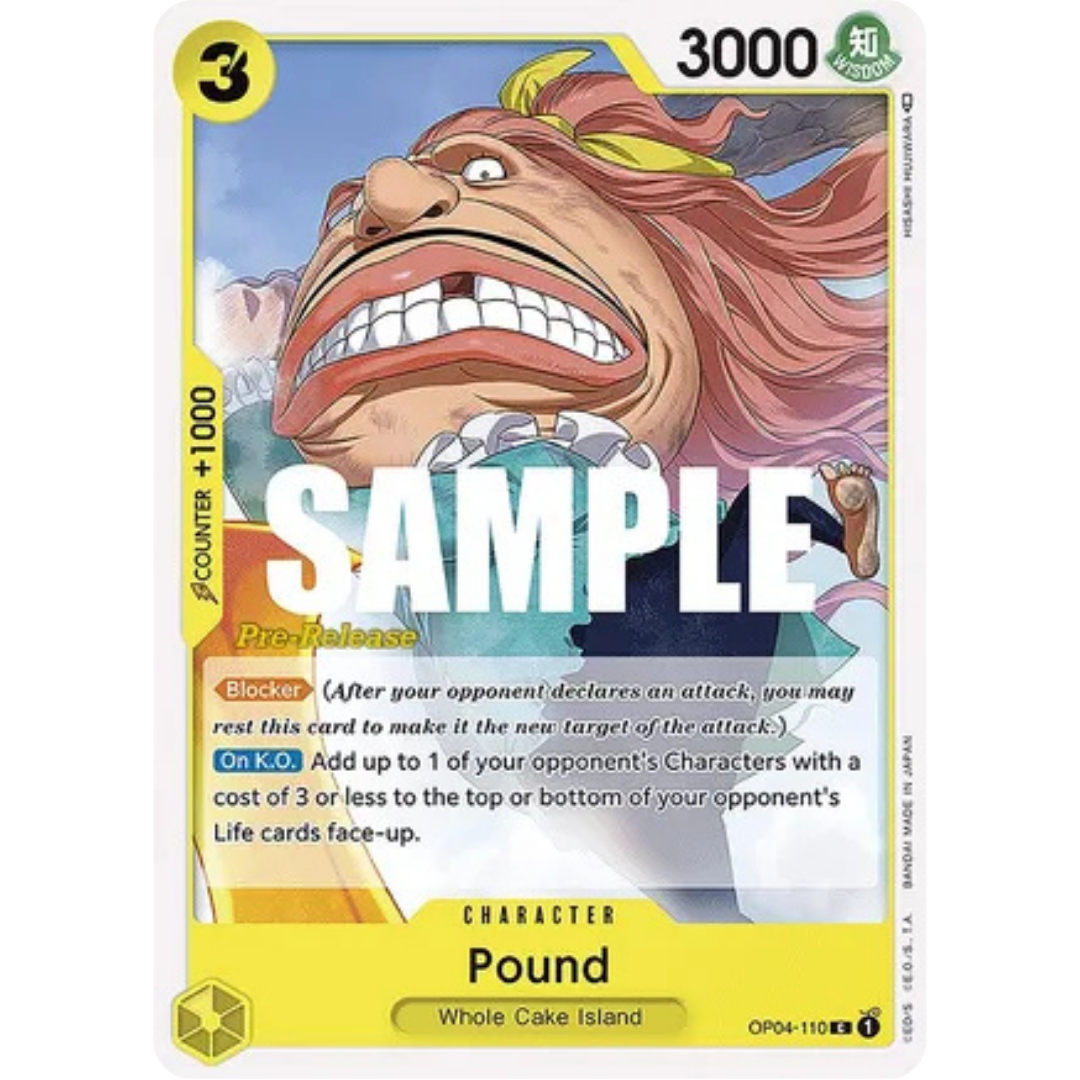 Pound (OP04-110) - Kingdoms of Intrigue Pre-Release Cards