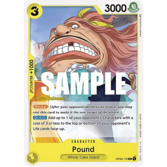 Pound (OP04-110) - Kingdoms of Intrigue Pre-Release Cards