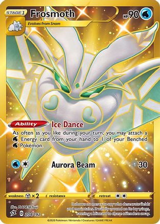 Frosmoth (Secret) 204/192  - Holofoil SWSH02 Rebel Clash - Secret Rare