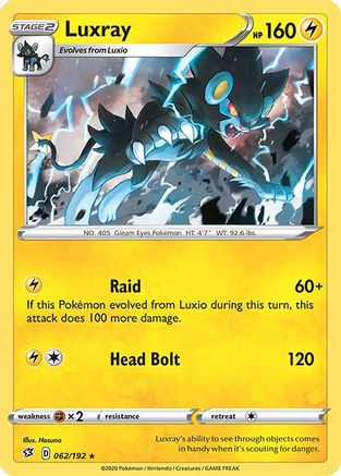 Luxray - 62/192/192  Deck Exclusives - Rare