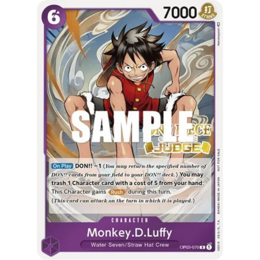 Monkey.D.Luffy (Judge Pack Vol. 2) (OP03-070) - One Piece Promotion Cards Foil