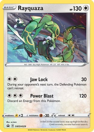 Rayquaza SWSH029  - Holofoil SWSH Sword & Shield Promo Cards - Promo