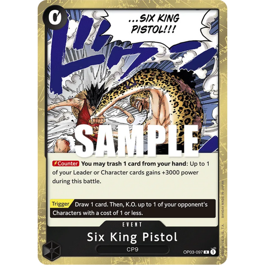 Six King Pistol (OP03-097) - Pillars of Strength Foil