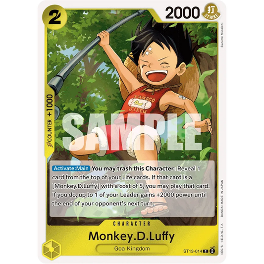 Monkey.D.Luffy (014) (ST13-014) - Ultra Deck: The Three Brothers Foil