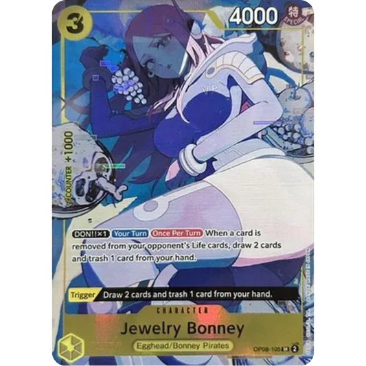 Jewelry Bonney (Illustration Box EX) (OP08-105) - One Piece Promotion Cards Foil
