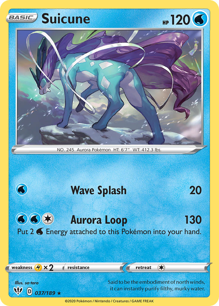 Suicune 037/189  Deck Exclusives - Rare