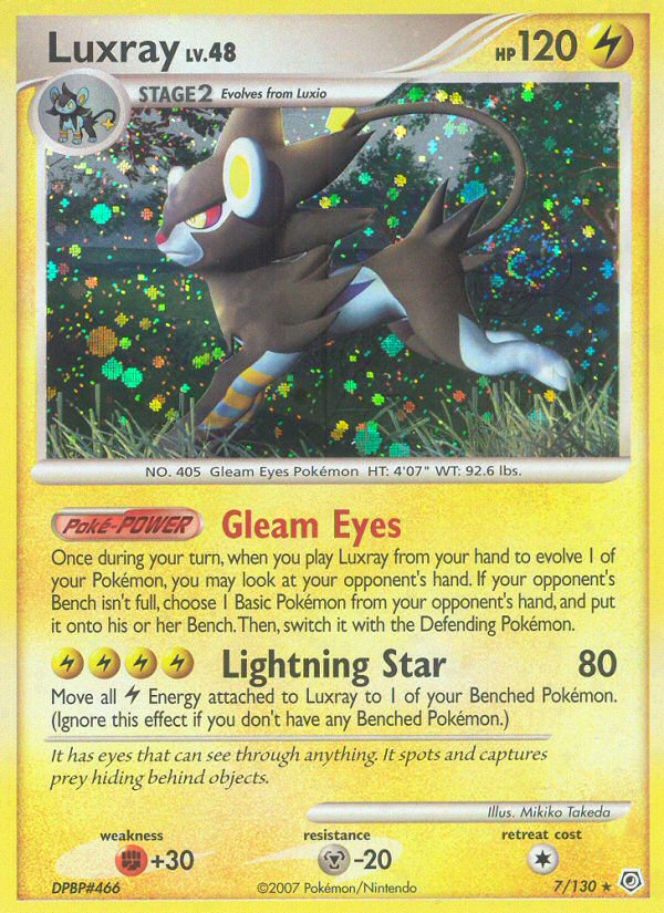 Luxray/130  - Holofoil Diamond and Pearl - Holo Rare
