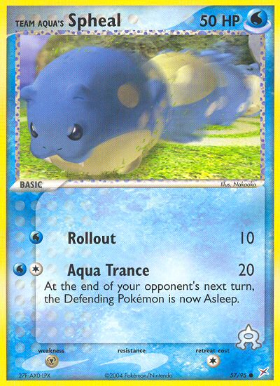 Team Aqua's Spheal - 57/95/95  Team Magma vs Team Aqua - Common