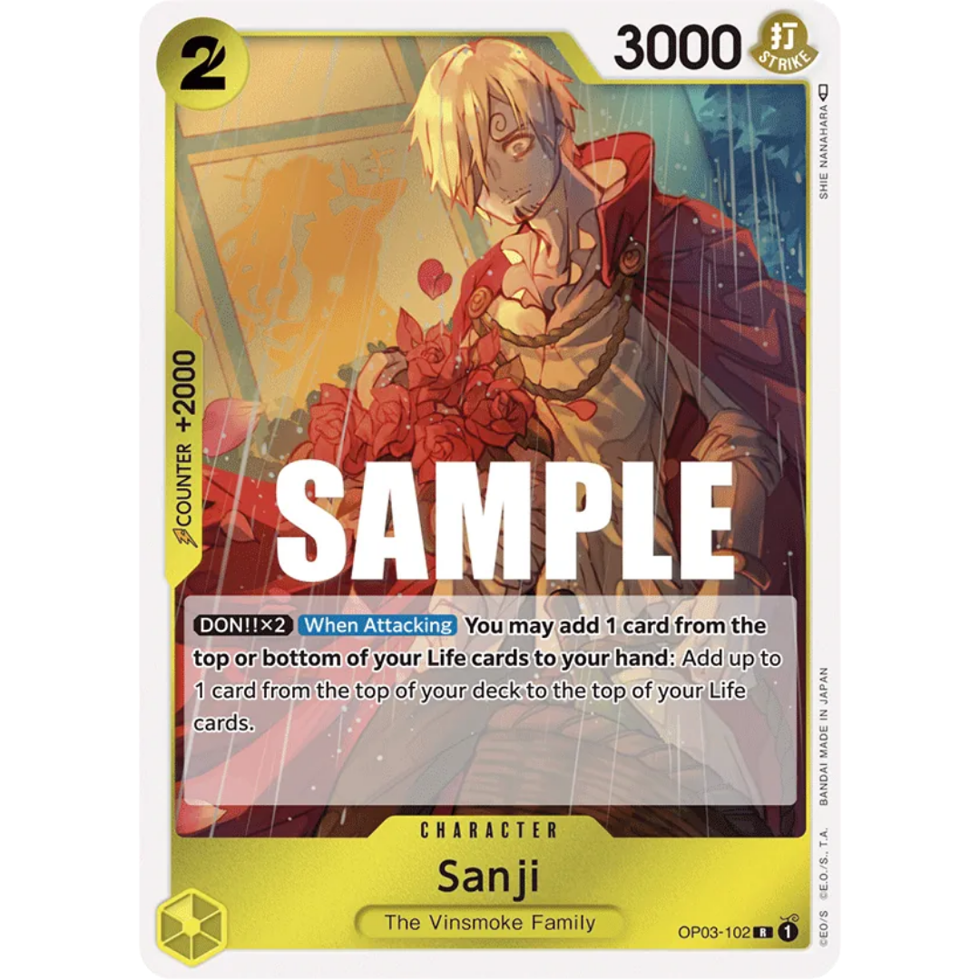 Sanji (OP03-102) - Pillars of Strength Foil