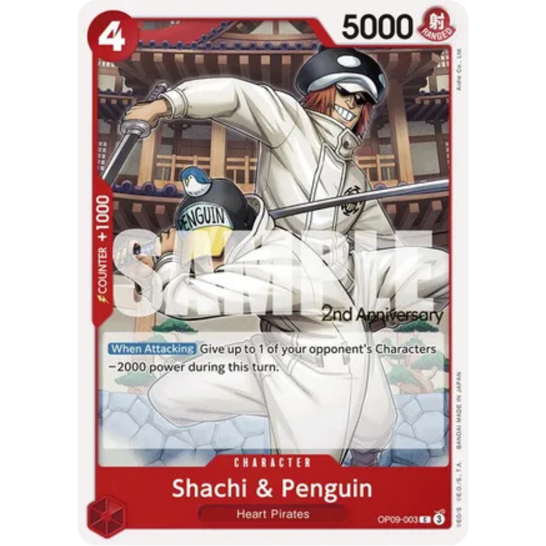 Shachi & Penguin (OP09-003) - Emperors in the New World: 2nd Anniversary Tournament Cards