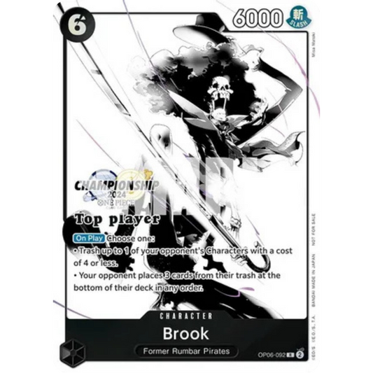Brook (Championship 2024 Top Player Pack Vol. 2) (OP06-092) - One Piece Promotion Cards Foil