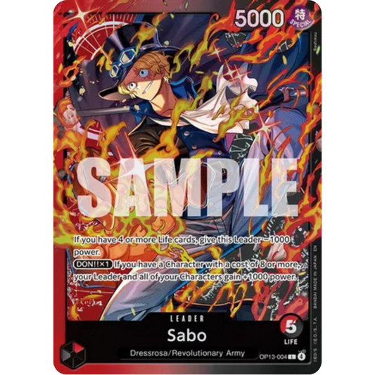 Sabo (OP13-004) (OP13-004) - Starter Deck 35: RED/BLACK Sabo Foil