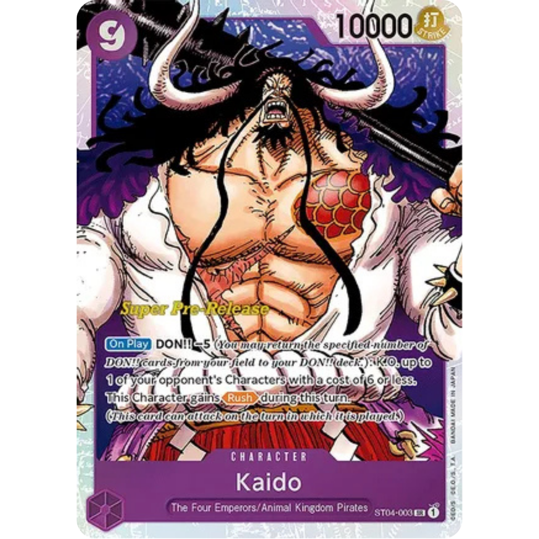 Kaido (003) (ST04-003) - Super Pre-Release Starter Deck 4: Animal Kingdom Pirates Foil