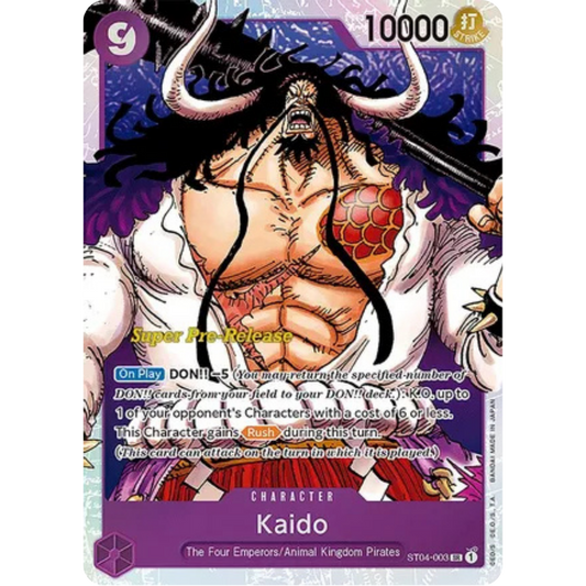 Kaido (003) (ST04-003) - Super Pre-Release Starter Deck 4: Animal Kingdom Pirates Foil