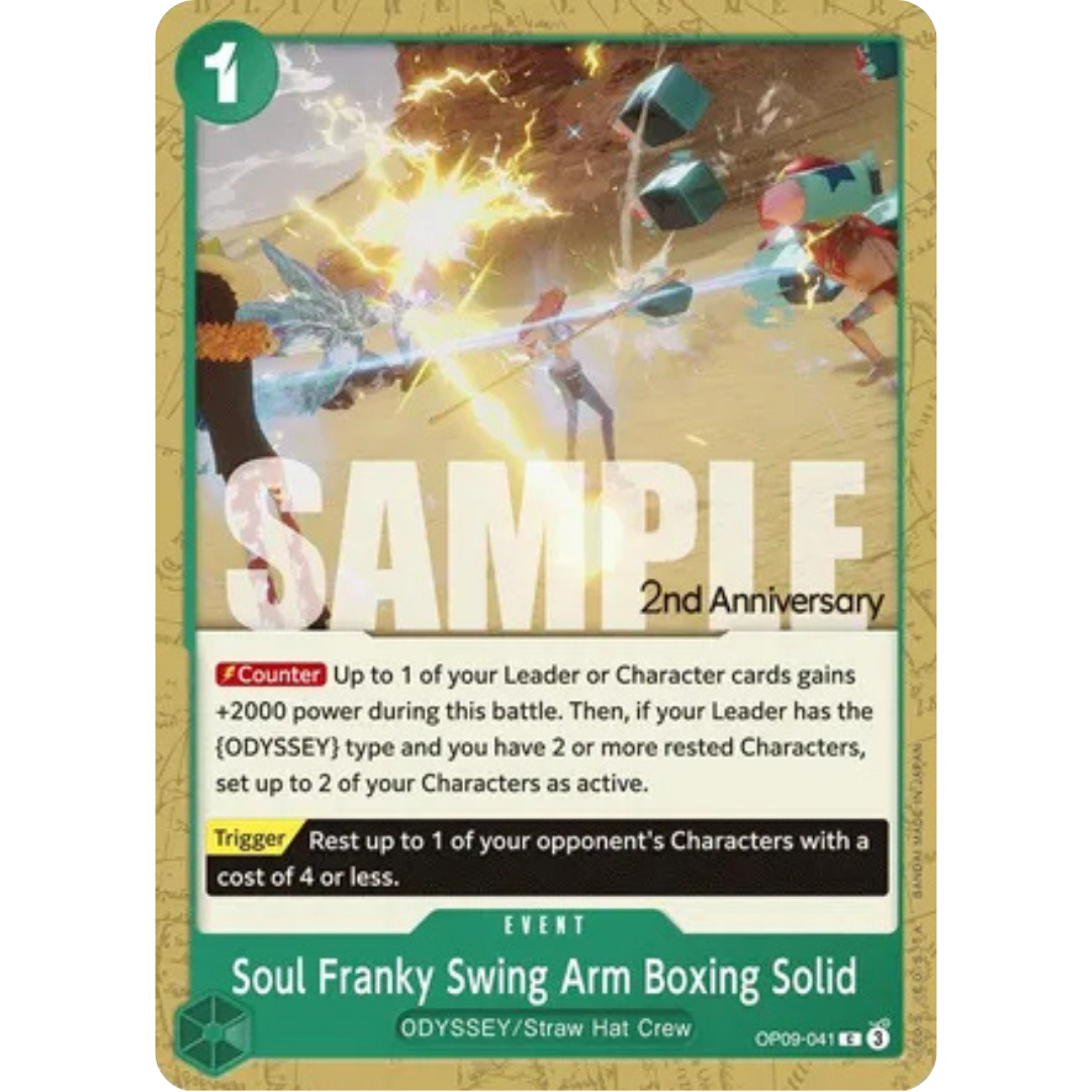 Soul Franky Swing Arm Boxing Solid (OP09-041) - Emperors in the New World: 2nd Anniversary Tournament Cards