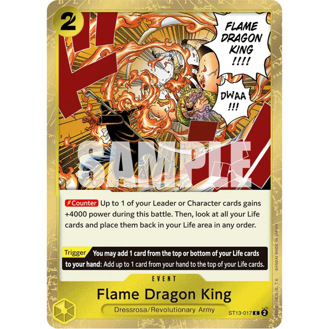 Flame Dragon King (ST13-017) - Ultra Deck: The Three Brothers Foil