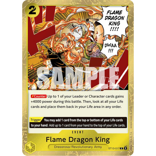 Flame Dragon King (ST13-017) - Ultra Deck: The Three Brothers Foil
