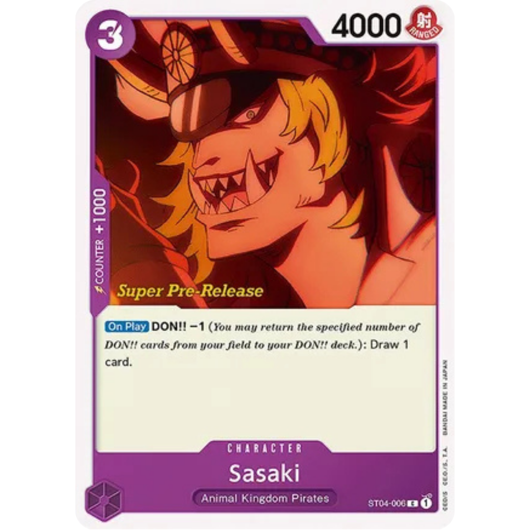 Sasaki (ST04-006) - Super Pre-Release Starter Deck 4: Animal Kingdom Pirates