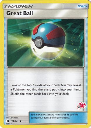 Great Ball - 119/149 (#43 Charizard Stamped)/149  Battle Academy - Promo