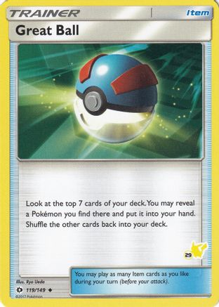 Great Ball - 119/149 (#29 Pikachu Stamped)/149  Battle Academy - Promo