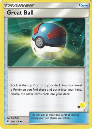 Great Ball - 119/149 (#38 Pikachu Stamped)/149  Battle Academy - Promo