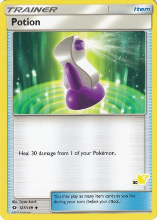 Potion - 127/149 (#20 Pikachu Stamped)/149  Battle Academy - Promo