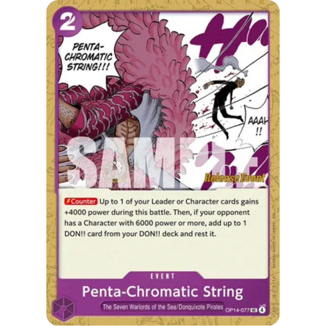 Penta-Chromatic String (OP14-077) - The Azure Sea's Seven Release Event Cards