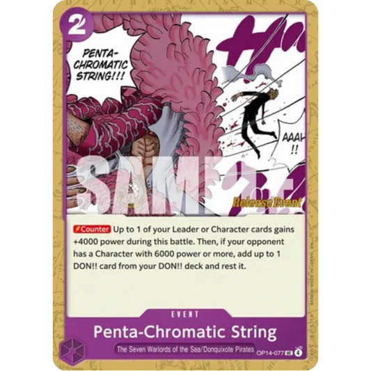 Penta-Chromatic String (OP14-077) - The Azure Sea's Seven Release Event Cards