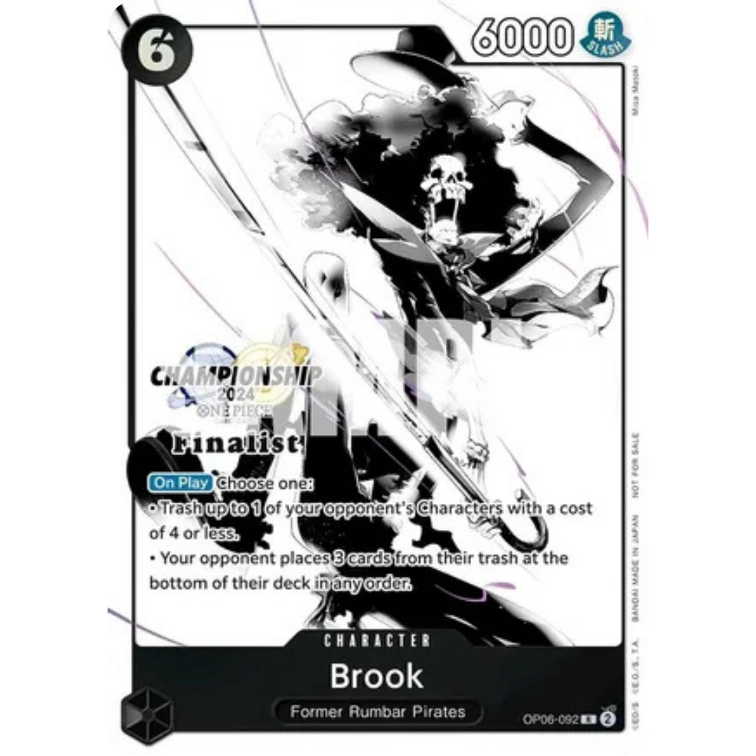 Brook (Championship 2024 Finalist Card Set Vol. 2) (OP06-092) - One Piece Promotion Cards Foil