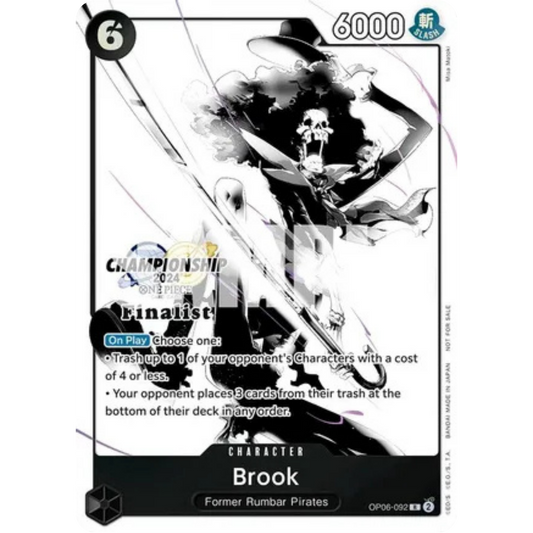 Brook (Championship 2024 Finalist Card Set Vol. 2) (OP06-092) - One Piece Promotion Cards Foil