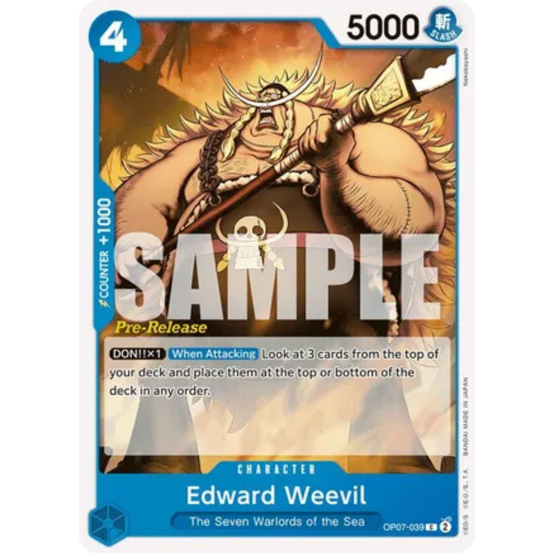 Edward Weevil (OP07-039) - 500 Years in the Future Pre-Release Cards