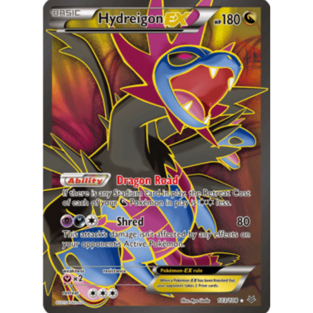 Hydreigon EX (103 Full Art) 103/108  - Holofoil XY  Roaring Skies - Ultra Rare