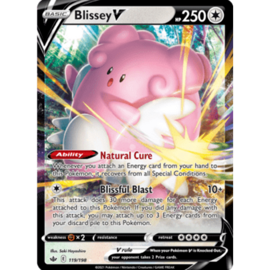 Blissey V (119/198) [Sword & Shield: Chilling Reign]