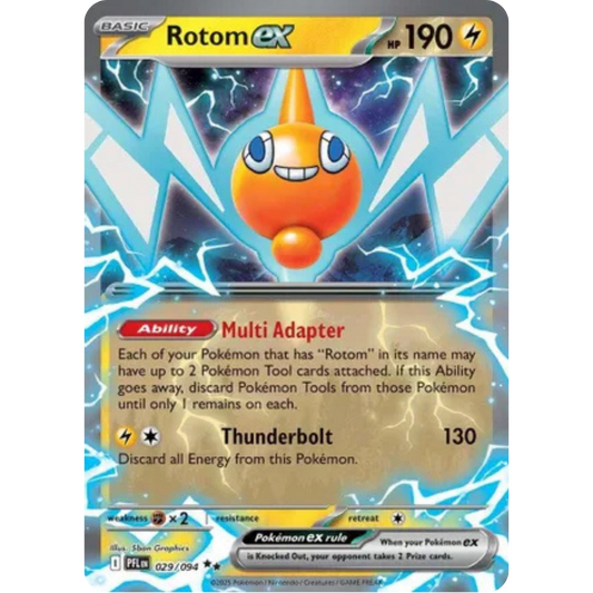 Rotom ex 029/094  - Holofoil ME02 Phantasmal Flames - Double Rare
