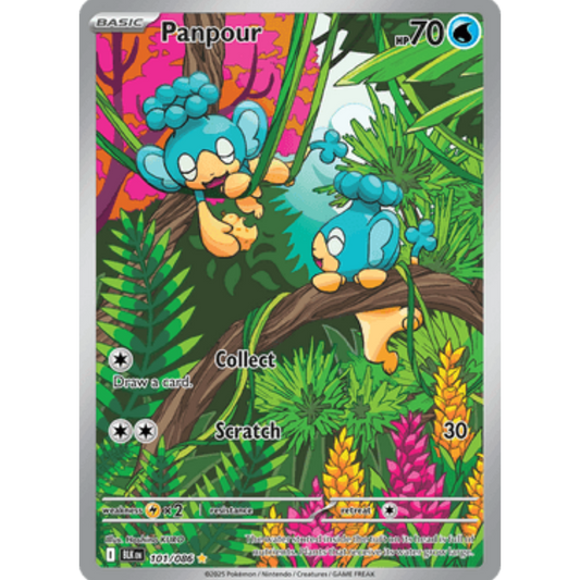 Panpour 101/086  - Holofoil SV Black Bolt - Illustration Rare