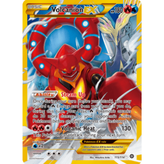 Volcanion EX (Secret) 115/114  - Holofoil XY  Steam Siege - Secret Rare