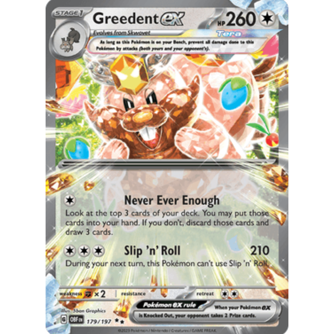 Greedent ex (179/197) [Scarlet & Violet: Obsidian Flames]